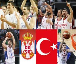 yapboz Sırbistan - Türkiye, yarı finale, 2010 Dünya Basketbol Türkiye